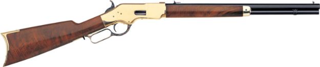 Picture of Taylors & Company 550190 1866  45 Colt (LC) Caliber with 10+1 Capacity, 20" Blued Octagon Barrel, Brass Metal Finish & Walnut Stock Right Hand (Full Size)