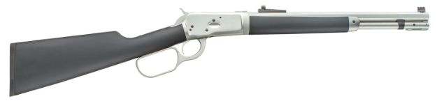 Picture of Taylors & Company 220081 1892 Alaskan Take-Down 44 Rem Mag Caliber with 7+1 Capacity, 16" Barrel, Matte Chrome Metal Finish & SoftTouch Black Synthetic Stock Right Hand (Full Size)