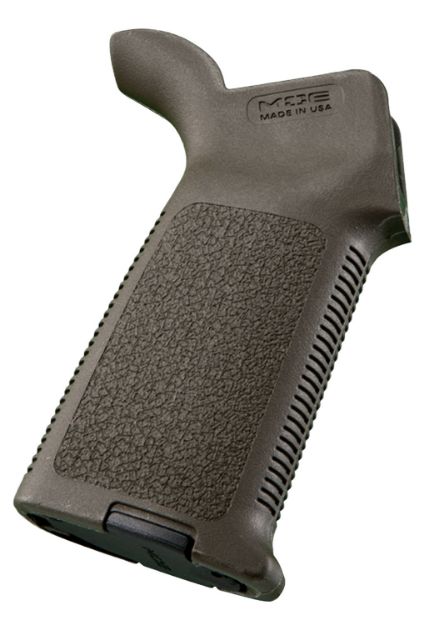 Picture of Magpul MAG415-ODG MOE Grip Aggressive Textured OD Green Polymer for AR-15, AR-10, M4, M16, M110, SR25