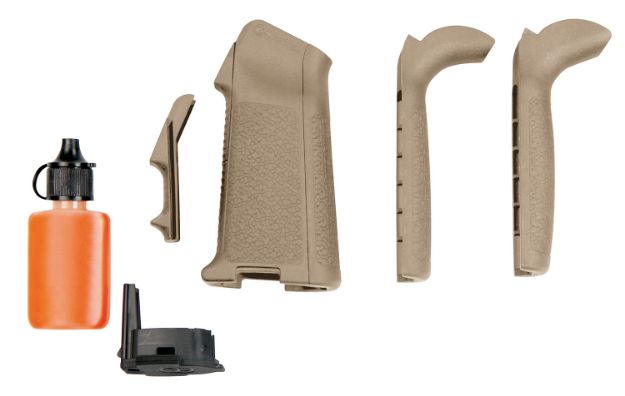 Picture of Magpul MAG521-FDE MIAD Type 2 Gen 1.1 Grip Kit Polymer Aggressive Textured Flat Dark Earth for AR Platform