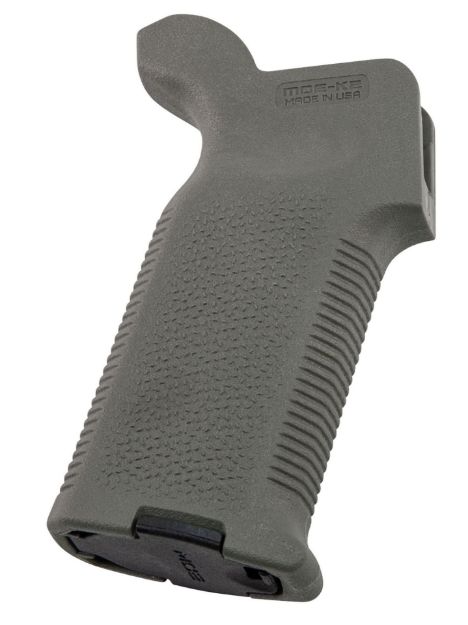 Picture of Magpul MAG522-ODG MOE-K2 Grip Aggressive Textured OD Green Polymer for AR-15, AR-10, M4, M16, M110, SR25