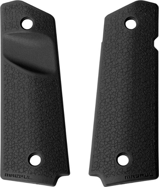 Picture of Magpul MAG524-BLK MOE Grip Panels Anti-Slip Texture Black Polymer for 1911 (Full Size)