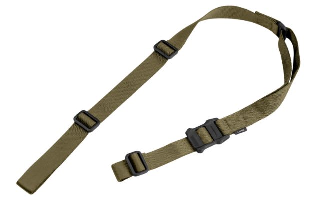 Picture of Magpul MAG513-RGR MS1 Sling 1.25" W x 48"- 60" L Adjustable Two-Point Ranger Green Nylon Webbing for Rifle