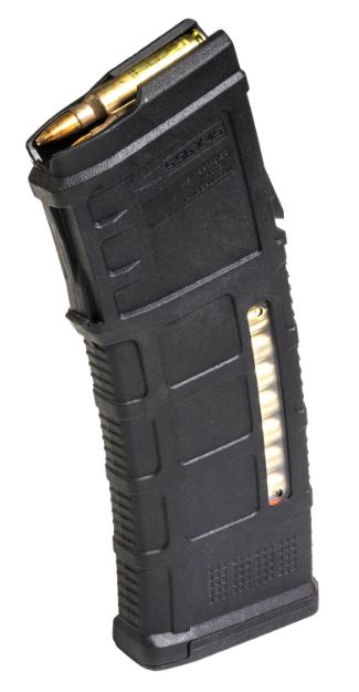 Picture of Magpul MAG575-BLK PMAG GEN M3 30rd Detachable w/Capacity Window 5.56x45mm NATO Fits Steyr Arms AUG/F88/F90 Black Polymer