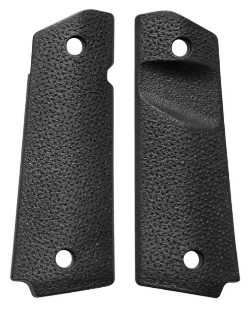 Picture of Magpul MAG544-BLK MOE Grip Panels Aggressive TSP Texture Black Polymer for 1911 (Full Size)