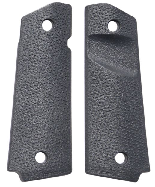 Picture of Magpul MAG544-GRY MOE Grip Panels Aggressive TSP Texture Gray Polymer for 1911 (Full Size)