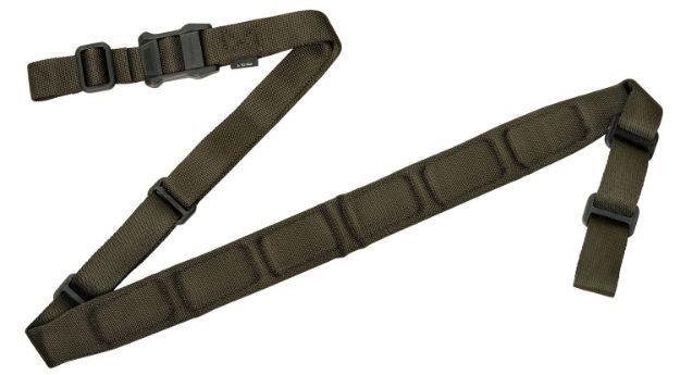 Picture of Magpul MAG545-RGR MS1 Sling 1.25"-1.88" W x 48"- 60" L Padded Two-Point Ranger Green for Rifle