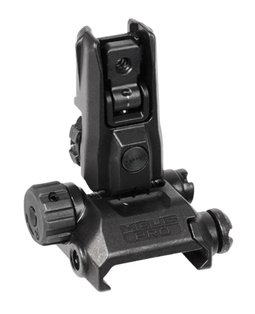 Picture of Magpul MAG527-BLK MBUS Pro LR Adjustable Sight Rear  Black Adjustable for AR-15