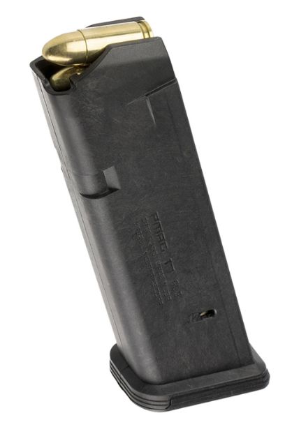 Picture of Magpul MAG546-BLK PMAG GL9 17rd 9mm Luger Compatible w/Glock 17/19/26/34/45 Black Polymer