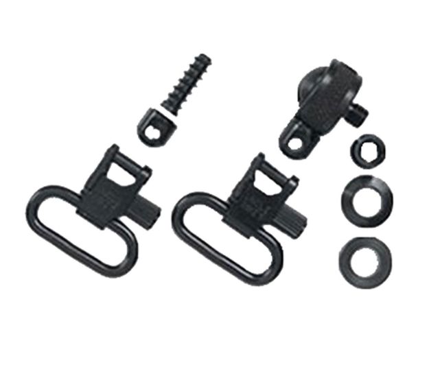 Picture of Uncle Mike's 15612 Magnum Swivel Set Quick Detach 115 MC Blued 1" Loop for Most Pump & Auto Shotguns