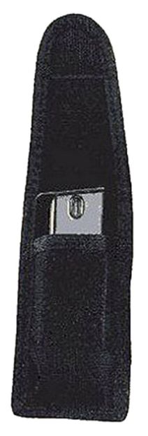 Picture of Uncle Mike's 88321 Universal Single Mag/Knife Pouch Fits 9mm,40 S&W,,Single Row 10mm,45ACP Metal Mag 2.25" Black Cordura Belt Loop Mount