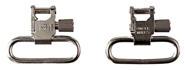 Picture of Uncle Mike's 14622 Super Swivel  Quick Detach 115 RUG Nickel 1" Loop for Ruger 10/22/ .44 Mag/ #3 Carbines