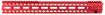 Picture of Strike STRIKERAIL Strike Rail  AR-15 Red Aluminum 17" M-LOK