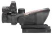 Picture of Trijicon 100549 ACOG Combo Matte Black 4x32mm Illuminated Red Chevron .223/5.56 BDC Reticle