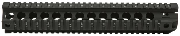 Picture of BCM QRF12556BLK QRF  12" Free-Floating Style Made of Aluminum with Black Anodized Finish & Picatinny Rail for AR-Platform