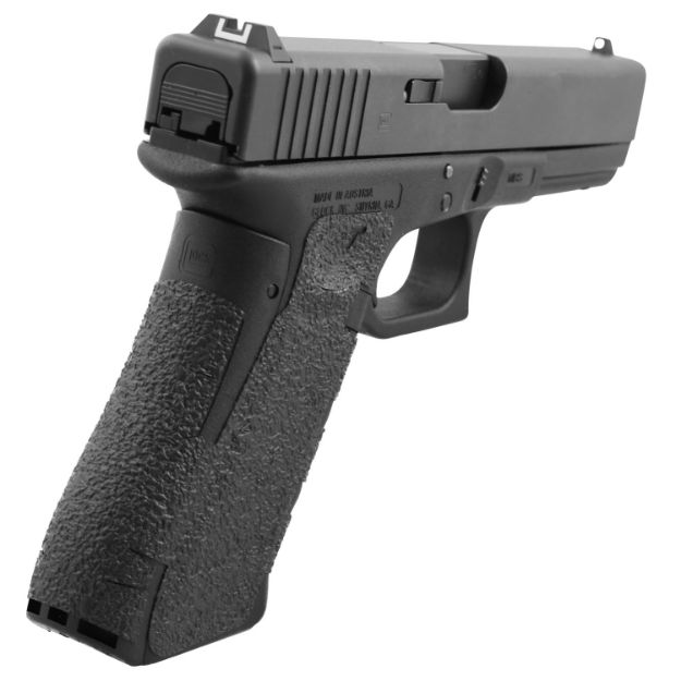 Picture of Talon Grips 384R Adhesive Grip  Glock Gen5 19/23/25/32/38/44 w/Large Backstrap, Black Textured Rubber