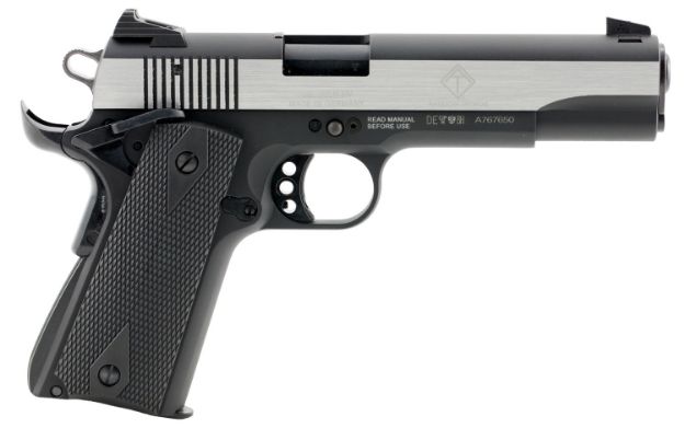 Picture of GSG GSG2210M1911S M1911  22 LR 5" 10+1 Black Hardcoat Anodized Stainless Steel Polished Slide Black Polymer Grip