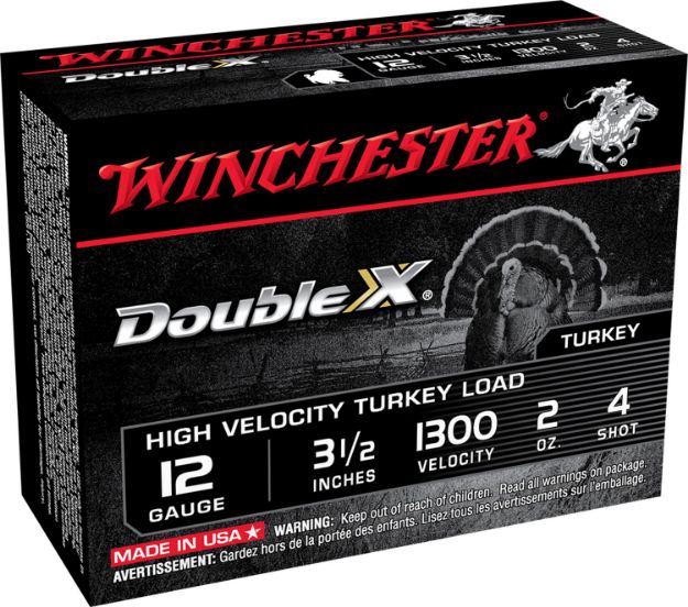 Picture of Winchester Ammo STH12354 Double X High Velocity Turkey 12Gauge 3.50" 2oz 4Shot 10 Per Box/10 Case