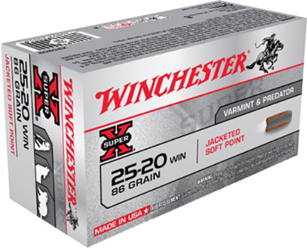 Picture of Winchester Ammo X25202 Super X  25-20Win 86gr Jacketed Soft Point 50 Per Box/10 Case