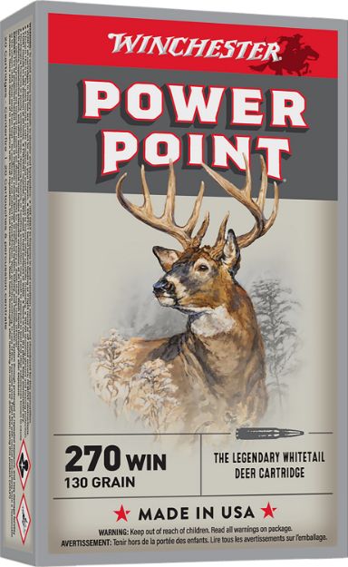 Picture of Winchester Ammo X2705 Power-Point  270Win 130gr 20 Per Box/10 Case