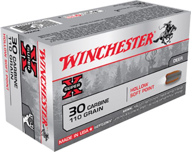 Picture of Winchester Ammo X30M1 Super X  30Carbine 110gr Hollow Soft Point 50 Per Box/10 Case