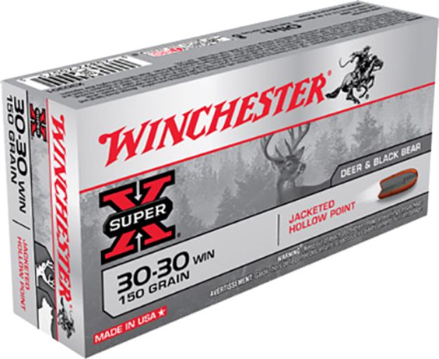 Picture of Winchester Ammo X30301 Super X  30-30Win 150gr Jacketed Hollow Point 20 Per Box/10 Case