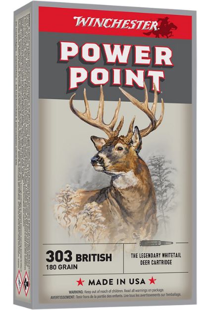 Picture of Winchester Ammo X303B1 Power-Point  303British 180gr 20 Per Box/10 Case