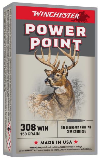 Picture of Winchester Ammo X3085 Power-Point  308Win 150gr 20 Per Box/10 Case