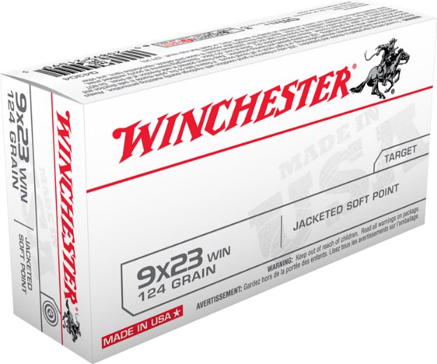 Picture of Winchester Ammo Q4304 USA  9x23Win 124gr Jacketed Soft Point 50 Per Box/10 Case