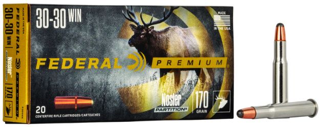 Picture of Federal P3030D Premium  30-30Win 170gr Nosler Partition 20 Per Box/10 Case