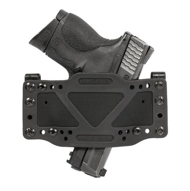 Picture of Limbsaver 12501 CrossTech  IWB/OWB Black Polymer Belt Clip Fits Universal Handgun Ambidextrous