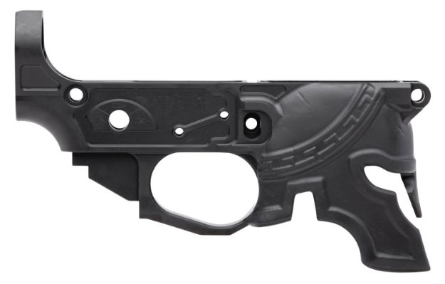 Picture of Spikes STLB610 Rare Breed Spartan Stripped Lower Receiver Multi-Caliber 7075-T6 Aluminum Black Anodized for AR-15