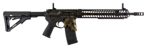 Picture of Spikes STR5610M2R Spartan Rifle  5.56x45mm NATO 16" No Magazine Bronze Cerakote Black 6 Position Magpul CTR Stock