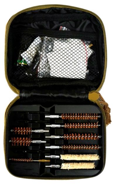 Picture of Clenzoil 2830 Field & Range Cleaning Kit Multi-Caliber Rifle/21 Pieces Tan