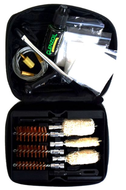 Picture of Clenzoil 2465 Field & Range Cleaning Kit Multi-Gauge Shotgun/12 Pieces Black