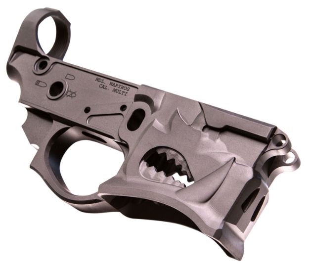 Picture of Sharps Bros SBLR02 Warthog Stripped Lower Multi-Caliber Black Anodized Finish 7075-T6 Aluminum Compatible w/Mil-Spec AR-15 Internal Parts