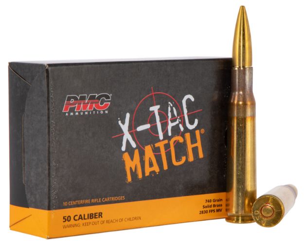 Picture of PMC 50XM X-Tac Match  50BMG 740gr Solid Brass 10 Per Box/20 Case