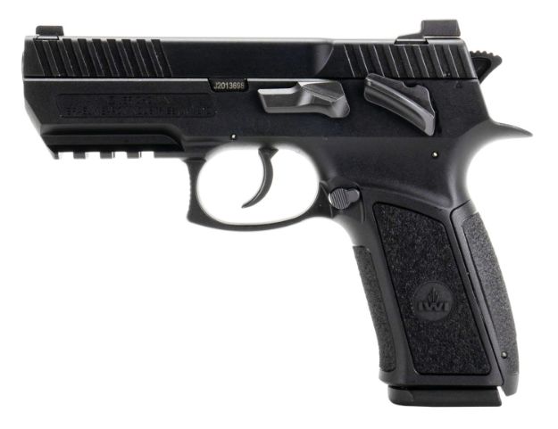 Picture of IWI US J941PSL9II Jericho 941 Enhanced 9mm Luger Caliber with 3.80" Barrel, 16+1 Capacity, Overall Black Finish, Picatinny Rail Frame, Serrated Steel Slide & Polymer Grip