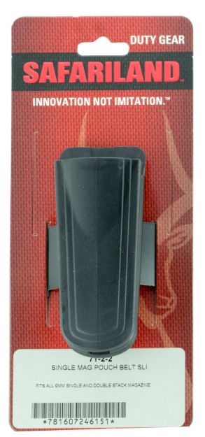 Picture of Safariland 7122 Double Mag Pouch  Belt Slide Mount, Black Polymer  fits 1.50" - 2.25" Wide Belt