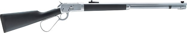 Picture of Taylors & Company 220110 1892 Alaskan Take-Down 44 Rem Mag Caliber with 10+1 Capacity, 20" Barrel, Matte Chrome Metal Finish & SoftTouch Black Synthetic Stock Right Hand (Full Size)