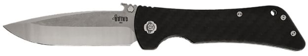 Picture of Southern Grind SG02030008 Bad Monkey  4" Folding Drop Point Plain Satin 14C28N Steel Blade, 5.25" Black Textured Carbon Fiber Handle, Includes Pocket Clip