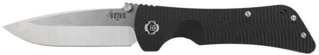 Picture of Southern Grind SG03030001 Bad Monkey  4" Folding Drop Point Plain Satin 14C28N Steel Blade, 5.25" Black G10 Handle, Includes Pocket Clip