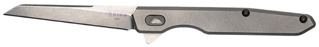 Picture of Southern Grind SG08050011 Quill  3.50" Folding Tanto Plain Stonewashed S35VN SS Blade, Silver Titanium Handle