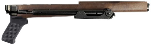 Picture of Samson 100000103 A-TM Folding Stock Black Oxide Steel & Walnut Finish with Black Polymer Grip for Ruger Mini-14, Ruger Mini Thirty Right Hand (Rifle Parts NOT Included)