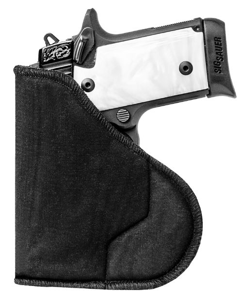 Picture of Sentry 35WB02BK HexGrip  IWB Black Nylon Pocket Fits Sm Revolver, Except 5 Shot Fits 2-3" Barrel Ambidextrous