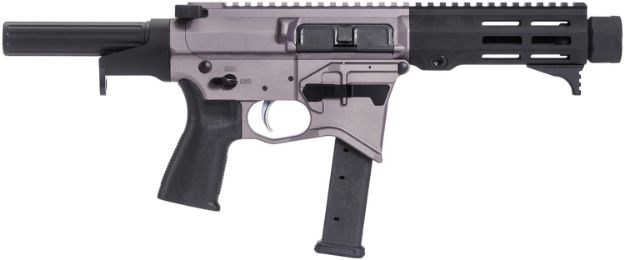 Picture of Maxim Defense MXM48174 CPS MD9 9mm Luger Caliber with 5.50" Barrel, Urban Grey Anodized Metal Finish, Black Maxim CQB Brace & Polymer Grip Right Hand