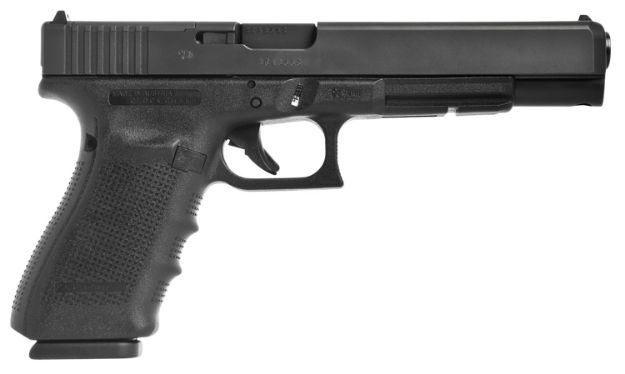 Picture of Glock UG4030103MOS G40 Gen4 Competition MOS 10mm Auto 15+1 6.02" Steel Barrel, Matte Black MOS Cut/Serrated Steel Slide, Black Polymer Frame w/Picatinny Rail, Black Interchangeable Backstrap Grip