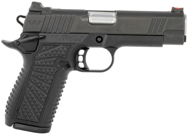 Picture of Wilson Combat SFT9CM42A SFT9  9mm Luger 15+1 (2) 4.25" Stainless, Black, Beavertail Frame, Integrated Grips, Fiber Optic Sights, Ambi Safety