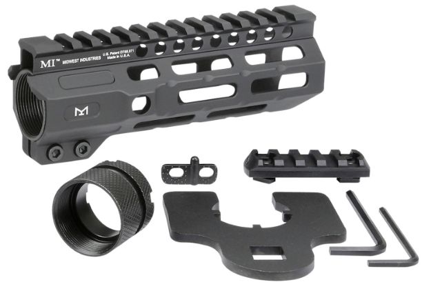 Picture of Midwest Industries MICRM6 Combat  Black Hardcoat Anodized 6061-T6 Aluminum 6" Picatinny/M-LOK