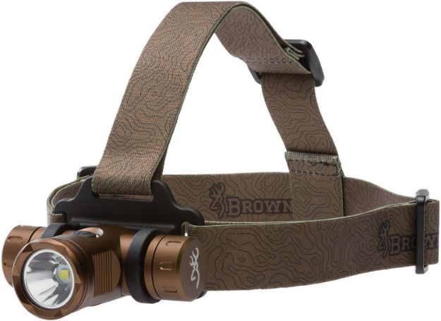 Picture of Browning 3713345 Blackout Elite Headlamp  Burnt Bronze  4/860 Lumens White LED/Green